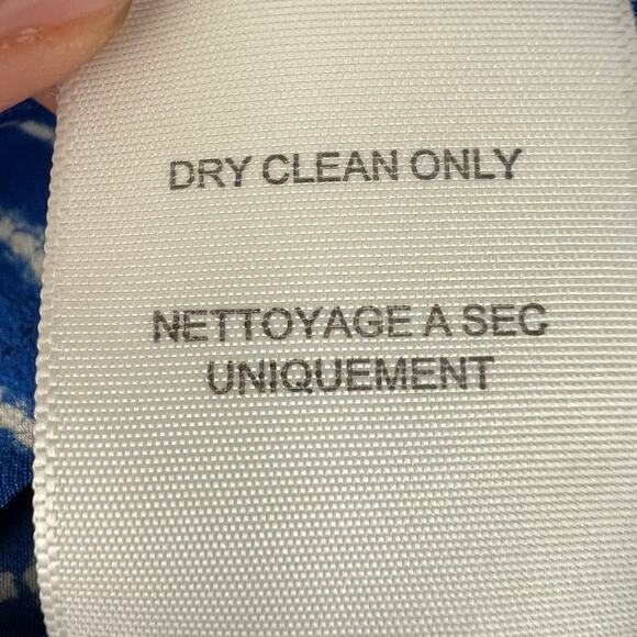 JOIE Blue White Stripe Sleeveless Scoop Neck Racerback Silk Tank Top Size XS - Picture 9 of 9